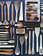 Beautiful wooden utensils.