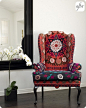 Suzani upholstered chair... LOVE!!