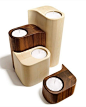 Wooden Candle Holder BOUTIQUE | Candle holder TEAM 7