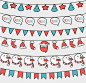 6款卡通圣诞装饰吊旗设计矢量素材.jpg