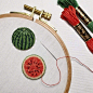 日本刺绣艺术家 ipnot 的创意刺绣作品，太萌了！ ​​​​