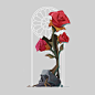 Rose Window, Mike M : This is a small series of illustrations about the rose that grows on the battlefield.