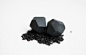 法国设计师Raphael 利摩日陶瓷黑色哑光个性石头不规则耳钉 Lena-淘宝网