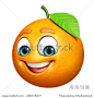 3d rendered illustration of orange cartoon character
