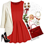 A fashion look from December 2014 featuring sleeveless dresses, white blazer and black pumps. Browse and shop related looks.