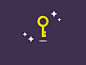 Dribbble - Gold Key (GIF) by The Vintage Skeleton #GIF#