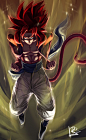 DBZ - Gogeta SS4 by Lilak-rain.deviantart.com on @deviantART