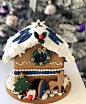 糖玩意儿圣诞节手工制作的小房子饼干