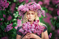People 1920x1280 women blondes lilac long hair flowers women outdoors closed eyes wreaths