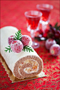 Swiss roll with cinnamon and apples | Treats | Pinterest