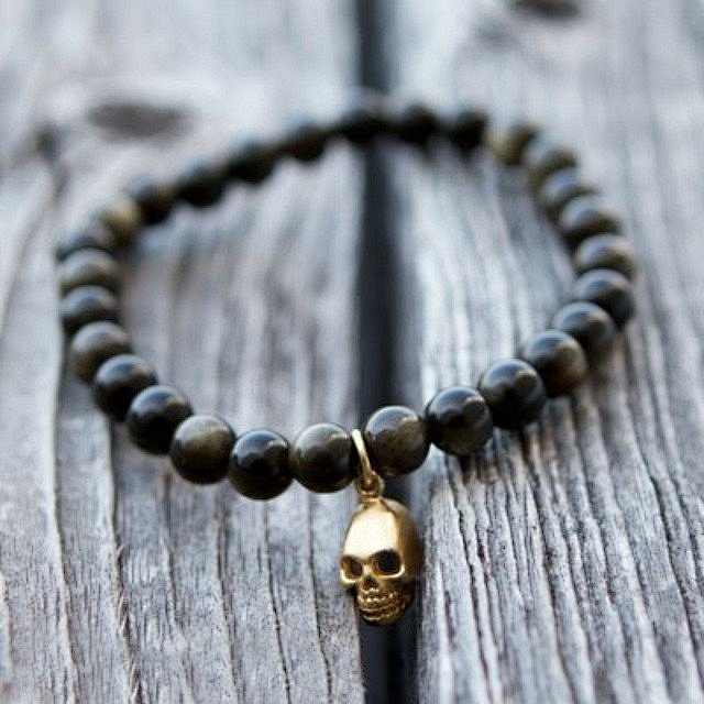 Golden Obsidian Brac...