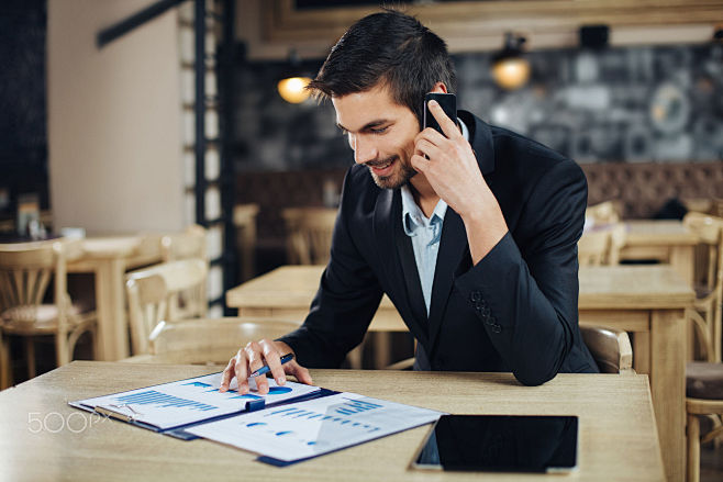 Businessman sitting ...