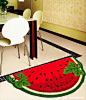 手工花卉水果地毯