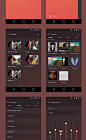 Material Design - UI / UX (Pulse Music App) : Music player App - Identity / Branding / UI / UX