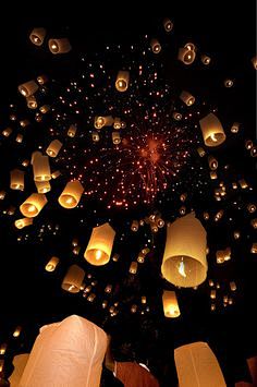 Floating lanterns, T...