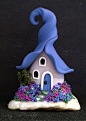 Polymer Clay Blue Fairy House by missfinearts on DeviantArt