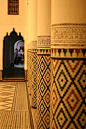 Pillars in Marrakesh Museum