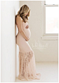 Marilyn Gown • Hand Made Maternity Gown • Lace Mermaid Style Sweetheart Maternity Gown • by Sew Trendy
