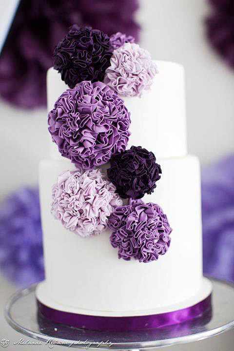 【紫色控】完美紫色婚礼蛋糕合集，你喜欢哪...