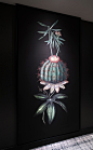 Future Botanic Illustrations for the Spinoza Hotel [Amsterdam] : For the Spinoza Hotel (Hyatt Regency group), in the heart of Amsterdam’s lush Plantage neighborhood, Dutch design studio Rive Roshan envisioned a fantastical future for botanics.