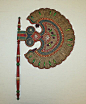 Fan Date: 1700–1941 Culture: Indian Medium: straw, metal, cotton, wood