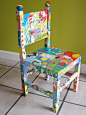 Dr Seuss decoupaged chair...