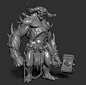 Hephasto the Armorer from diablo, Mohammed Anuz : Wip of Hephasto the Armorer from diablo. Concept by one of my favorite artist JEAN-BAPTISTE MONGE. 
I did this as an assignment in Gio's class which I did from Mold3d