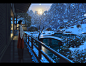 【喜欢这个瞬间】幻想的雪景特辑 : 今天的spotlight为大家介绍的是寒冷和幻想交汇的雪景插画。