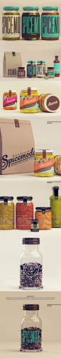 Branding Packaging Inspiration - WOW I love the type, love the bold colors it feels modern, funky and hip: