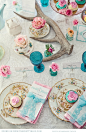 Utterly stunning pink & turquoise tea party inspiration