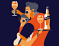 Aperol Spritz : A Illustration campaign for Aperol Spritz consisting of a mural and various social media animations.
