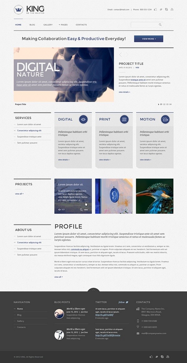 || KING PSD Template...