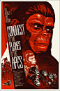 猩球征服 Conquest of the Planet of the Apes (1972)  上集中猿族夫妇最终没能逃脱人类毒手，但他们的孩子凯撒却在善良的马戏团主里卡多（Ricardo Montalban）的保护下长大了，1983年，来自外太空的病毒使猫狗灭绝了，人类开始以会说话的猩猩作为宠物，但他们的遭遇却比猫狗惨得多，1991年，在凯撒的领导下，日益聪明的猿族，即猩猩（Orangutans）、黑猩猩（Chimps）和大猩猩们（Gorillas）联合起来反抗了，人类能镇压这场猿族的革命吗？