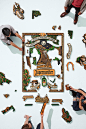 Jägermeister - 56 Parts - Best as One : I've been commissioned by Deutsch Inc. New York to work on the new campaign for Jägermeister USA.Jägermeister is made from 56 different herbs, roots, fruits, stems, blossoms and spices so the idea was to make a post