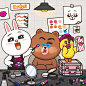 BROWN PIC | GIFs, pics and wallpapers by LINE friends : image,brown,sally,cony,makeup