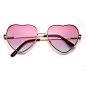 Carly Heart Framed Ombre Sunglasses