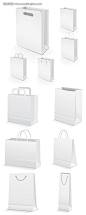 购物袋 手提袋 包装设计 包装模板 纸袋设计 #矢量素材# ★★★http://www.sucaifengbao.com/vector/shijie/
