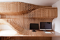 This home office for a private personal investment advisor responds to the clients brief of a discrete yet sculptural design solution for a home office
by conceptually draping a dynamic surface over an orthogonal arrangement of the required home office el