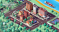 Cartoon Low Poly American Dream City Pack : - Cartoon Low poly City Isometric Asset - Created on Cinema 4d (Render ready no plug-in)- Geometry : 503 509 Polygons- 10 Buildings, 6 Cars, Ship, Forest, Road elements, City Elements, Landscape- Formats: .c4d, 