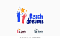 Reaching Star fun logo, Online Learning logo designs vector, Kids Dream logo, Reach Dreams logo 库存矢量图