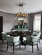 Contemporary Dining Room in GB by Hubert Zandberg Interiors