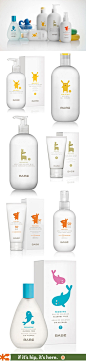 Nicely designed line of pediatric skin care (Babe Pediatrico) by Lavernia & Cienfuegos.