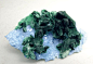 Malachite pseudo Azurite with Quartz and Chrysocolla from Mexico