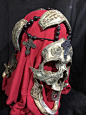 War Chaplain - REAL Human Skull Carved by Zane Wylie