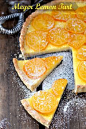 Meyer Lemon Tart from Roxanashomebaking.com Sweet and floral, this custard like tart will leave everyone wanting more.