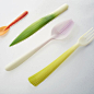 Graft Tableware: Biodegradable Utensils that Look Like Vegetables  vegetables plants fruit food dining biodegradable