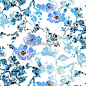 Blue Watercolour Mix by Pour La Vie