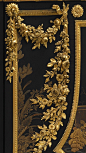 Antique Louis XVI secretary, 1783 ~ by Jean Henri Riesener (French, 1734–1806). Oak veneered with ebony, black and gold Japanese lacquer, tulipwood, holly and black stained holly, amaranth, gilt-bronze mounts, white marble -- made for Queen Marie Antoinet