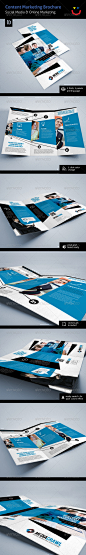 Online/Content Marketing Brochure - Brochures Print Templates