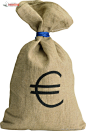 欧元钱袋图片素材